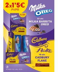 Lote Milka Oreo y Cadbury Flake Estuche de 48 unidades