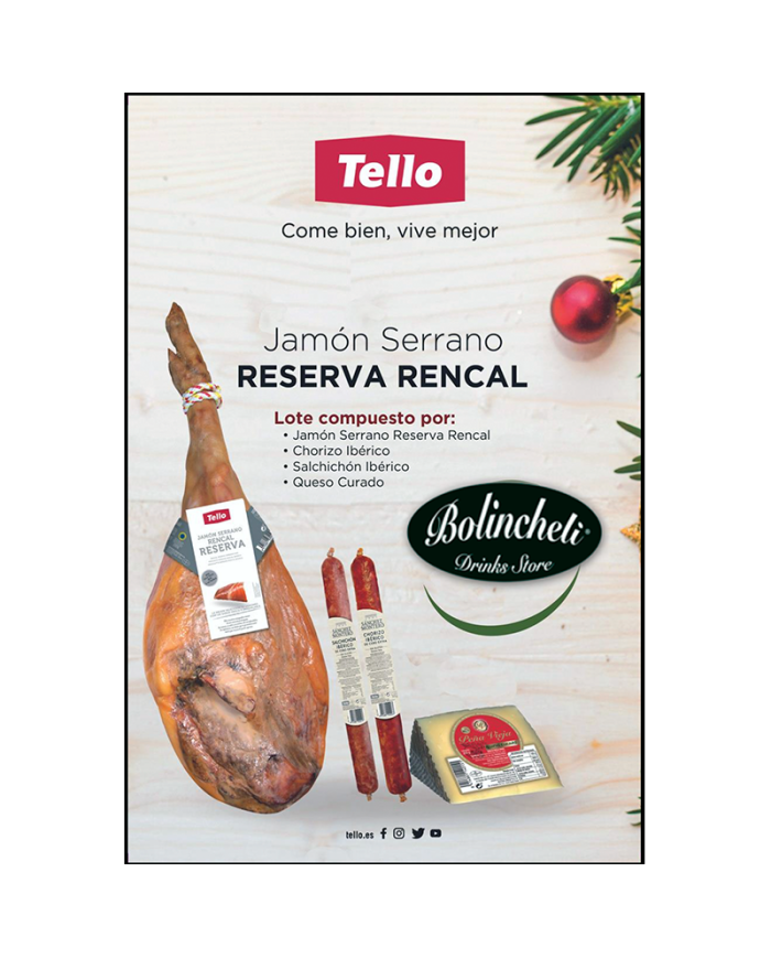 Lote Jamón Reserva Rencal Tello y embutidos Navidad 2023