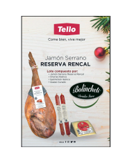 Comprar Jamón Reserva Rencal Tello y embutidos lote navidad