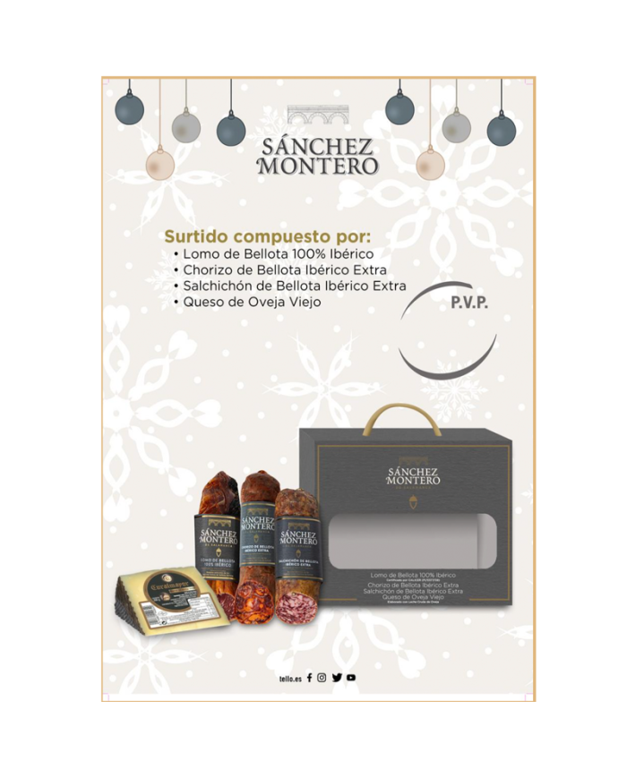 Lote de embutidos ibéricos de bellota Sanchez Montero