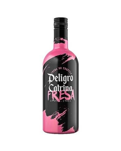 Tequila de Fresa Peligro Catrina 700 ml.