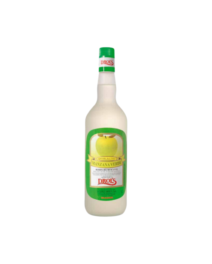 Dros'L Licor de Manzana Verde Sin Alcohol botella 1L.