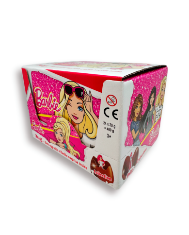 Huevos de chocolate Barbie estuche de 24 huevos