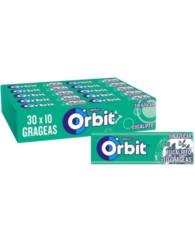 Chicles Orbit Eucalipto grageas 30 tabletas