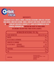 Chicles Orbit Fresa grageas 30 tabletas