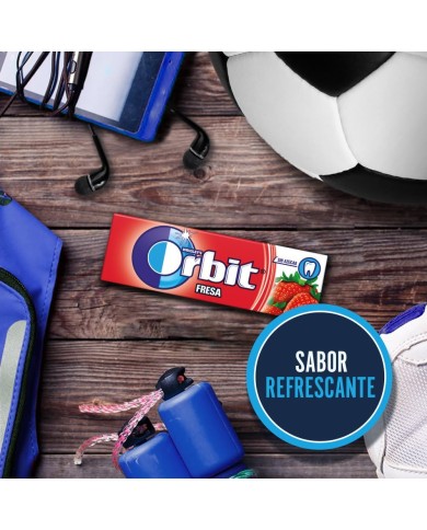 Chicles Orbit Fresa grageas 30 tabletas
