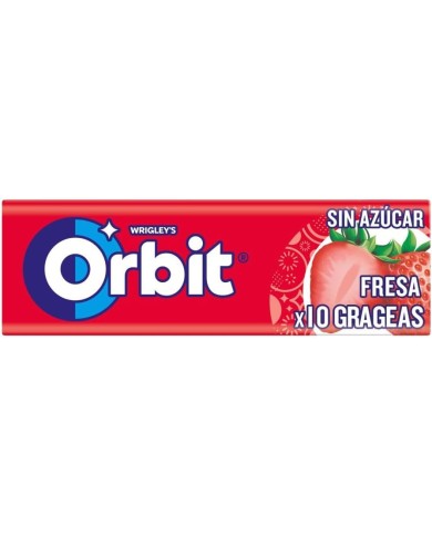 Chicles Orbit Fresa grageas 30 tabletas
