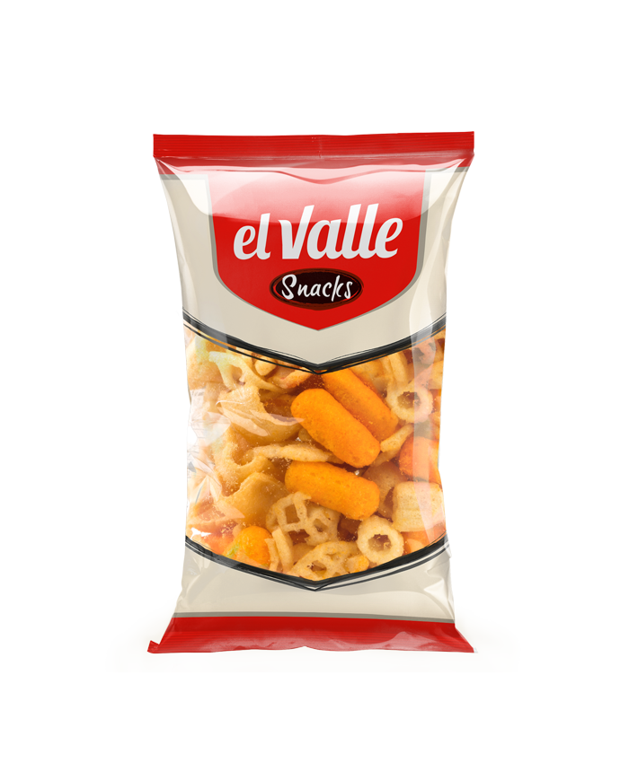 Cocktail de snacks el Valle bolsa de 130 gramos caja de 9 bolsas