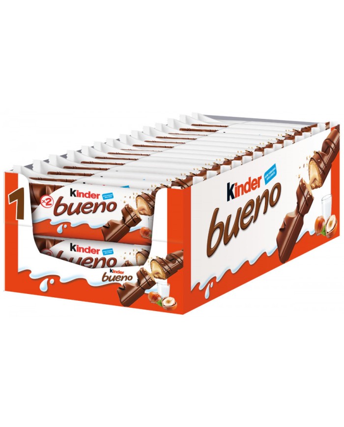 Chocolatina Kinder Bueno 43 gramos estuche de 30 unidades