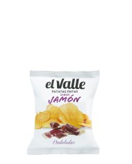 Comprar papas onduladas el Valle sabor Jamón bolsa hostelería