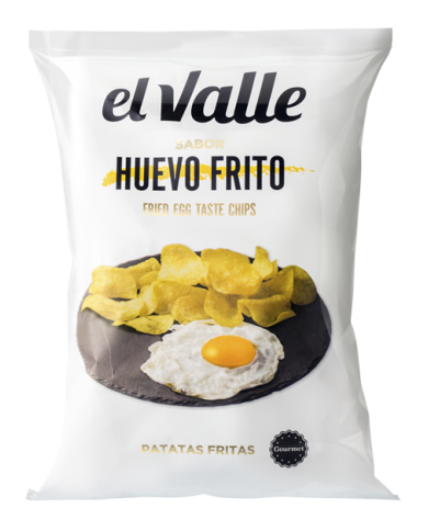 Patatas fritas el Valle sabor Huevo Frito 120 gramos caja de 10 bolsas