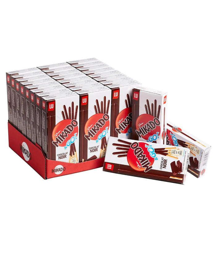 Mikado Pocket Lu chocolatina de 39g. estuche de 24 uds.