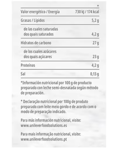 Carte D´or Mousse Fresa caja 690 g.