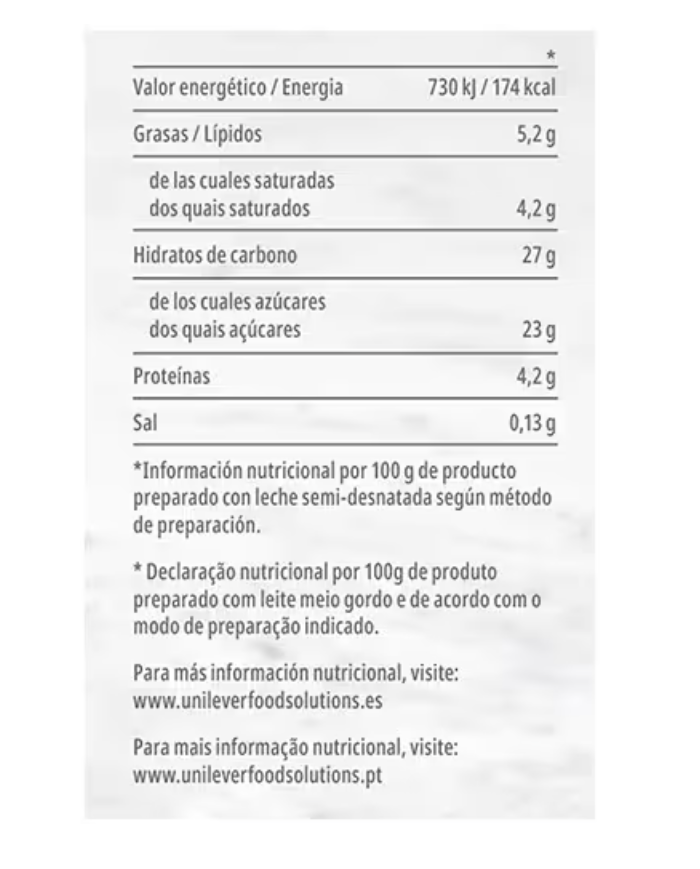 Carte D´or Mousse Fresa caja 690 g.