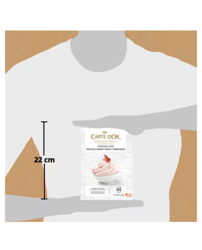 Carte D´or Mousse Fresa caja 690 g.