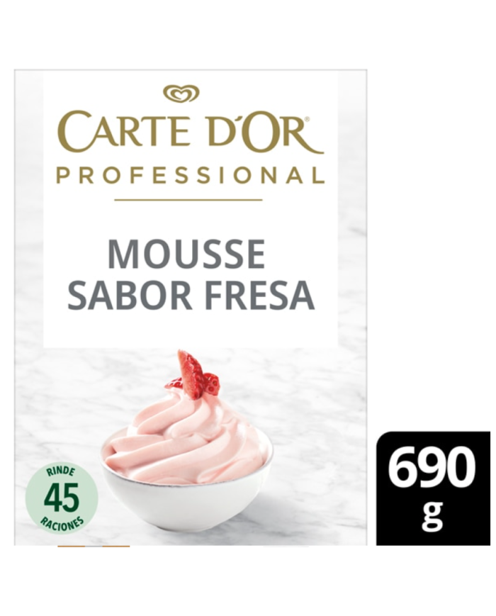 Carte D´or Mousse Fresa caja 690 g.