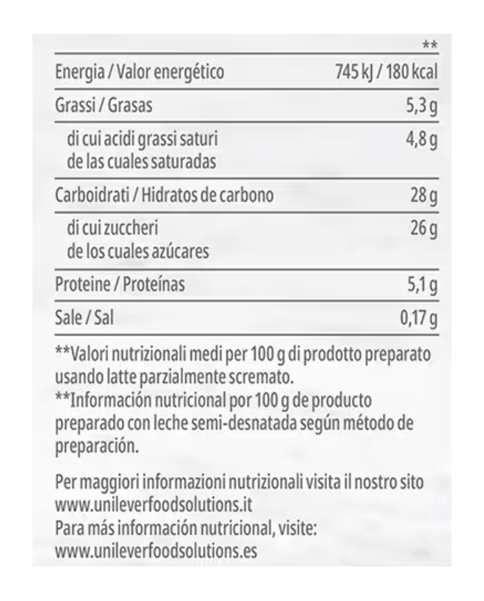 Carte D´or Mousse Café caja 750 g.