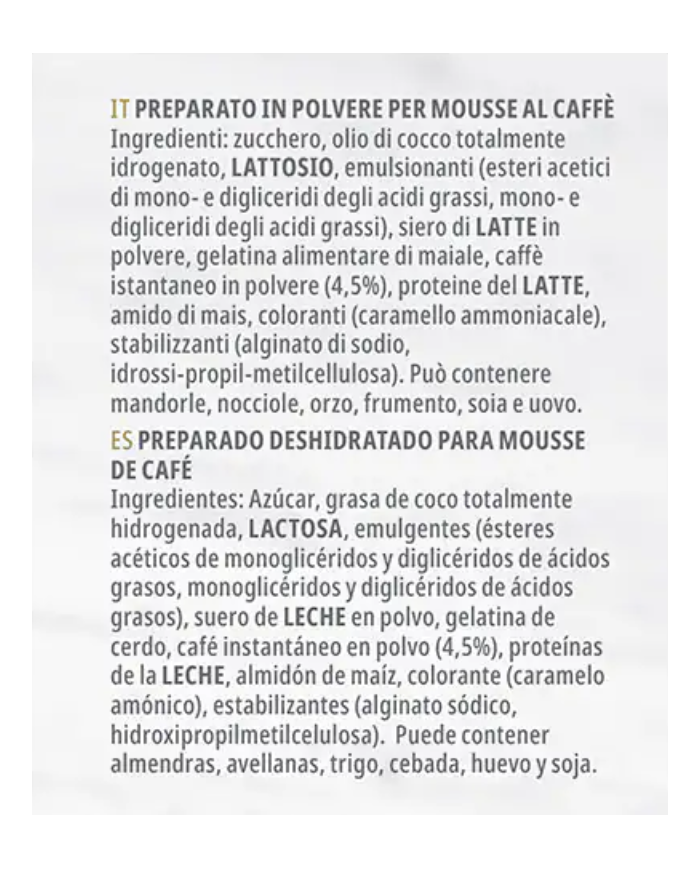 Carte D´or Mousse Café caja 750 g.