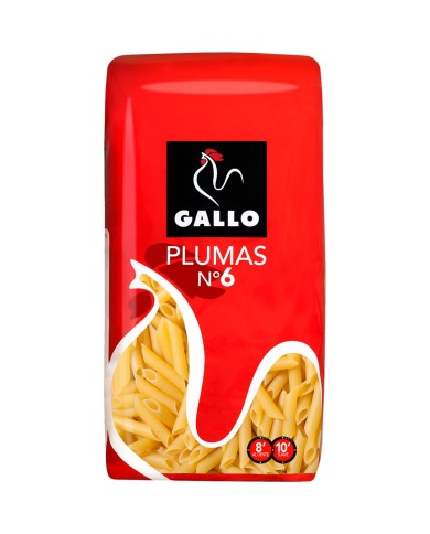 Gallo Plumas Nº6 bolsa 450 gramos caja 18u.