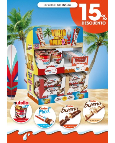 Expositor Kinder Top Snacks