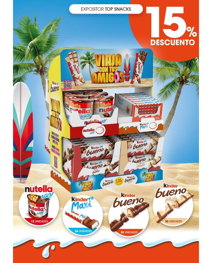 Expositor Kinder Top Snacks