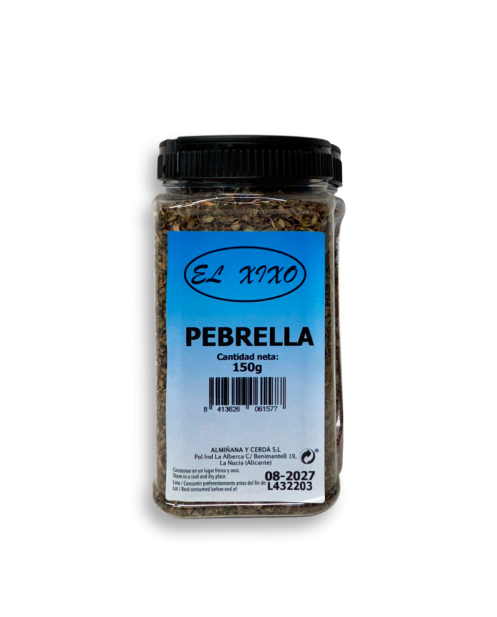 Pebrella hojas El Xixo bote 150 grs.