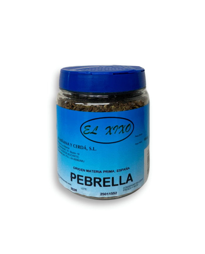Pebrella hojas Xixo bote 100 grs.