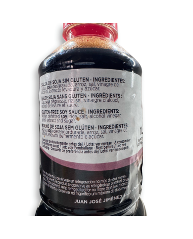 Salsa de Soja JJJ sin gluten botella 1 L.