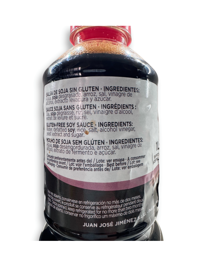 Salsa de Soja JJJ sin gluten botella 1 L.