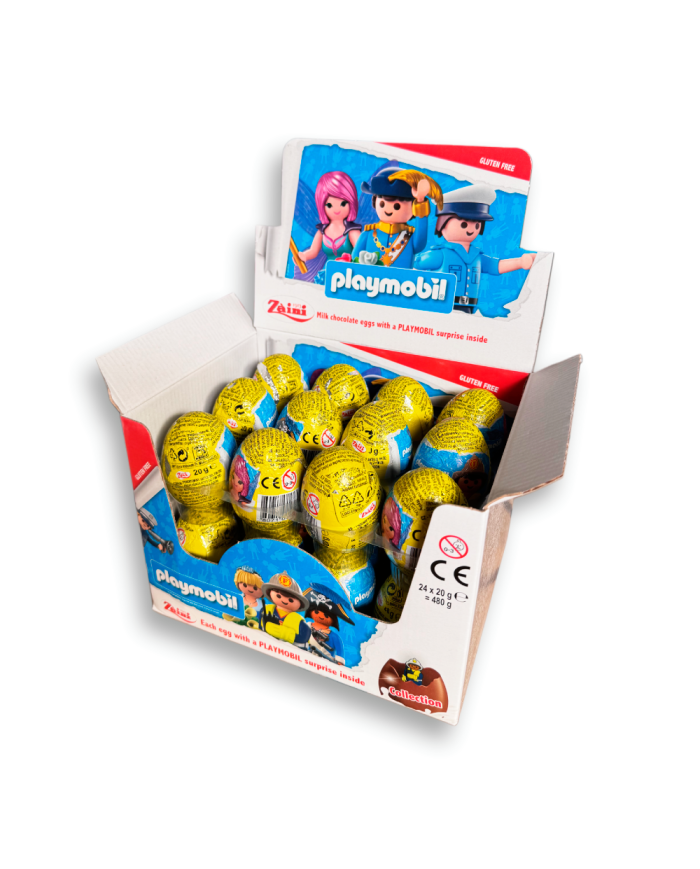 Huevos de chocolate Playmobil Estuche de 24