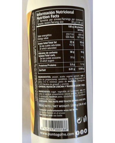 Crema de Chocolate Punto Gofre botella 1100 grs.