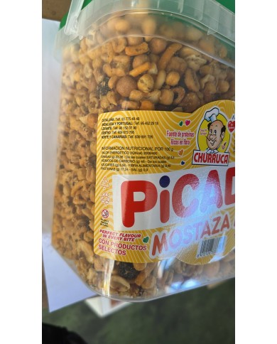Churruca Picadita mostaza y miel tarro de 1.5 kilos