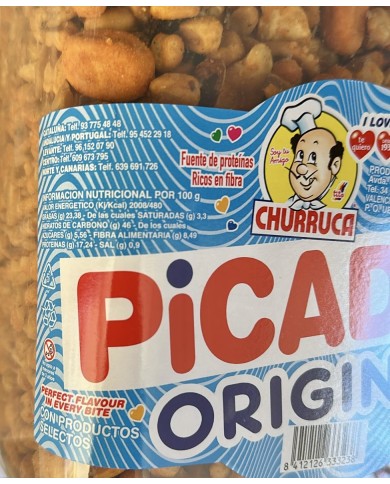 Picadita original Churruca cocktail de frutos secos tarro de 1,5 kilos