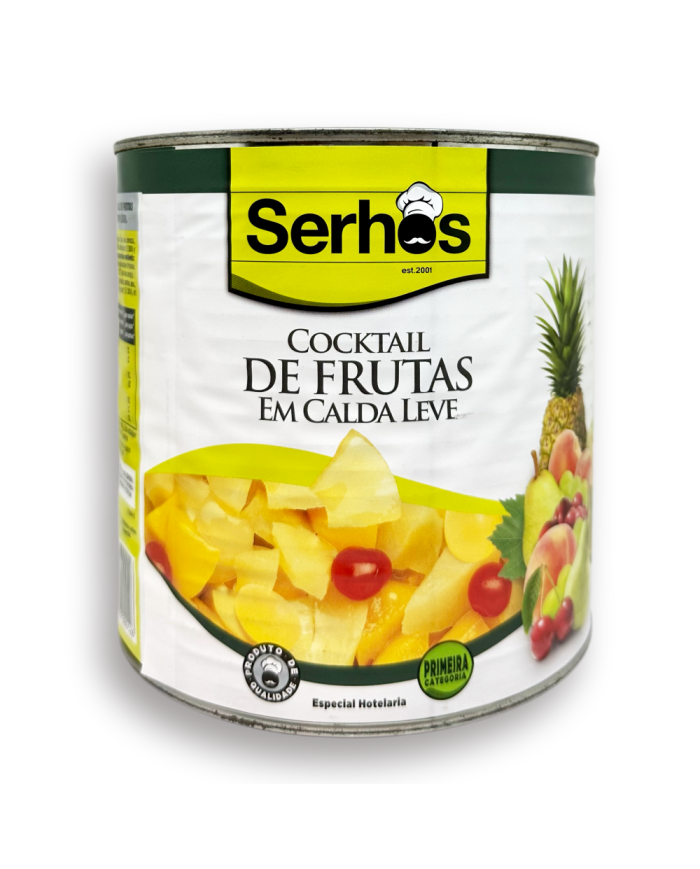 Cocktail de frutas en almibar Sheros lata 2500 grs.