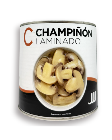 Champiñón laminado primera JJJ lata 2500 grs.
