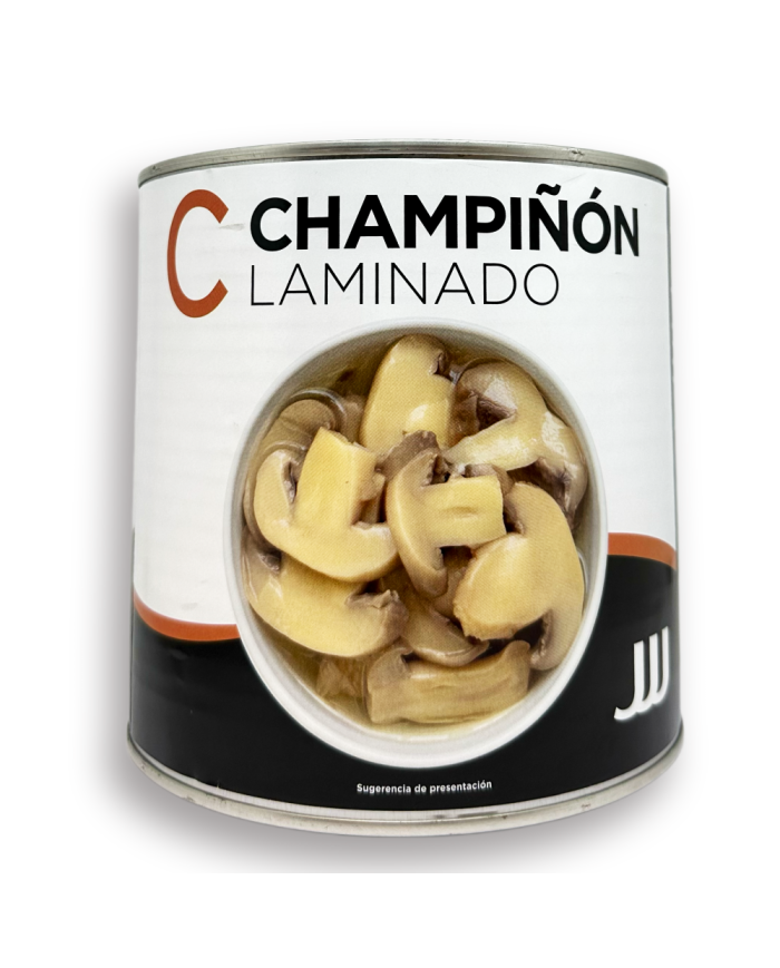 Champiñón laminado primera JJJ lata 2500 grs.