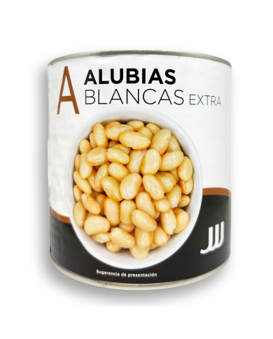 Alubias cocidas extra JJJ lata 2500 grs.