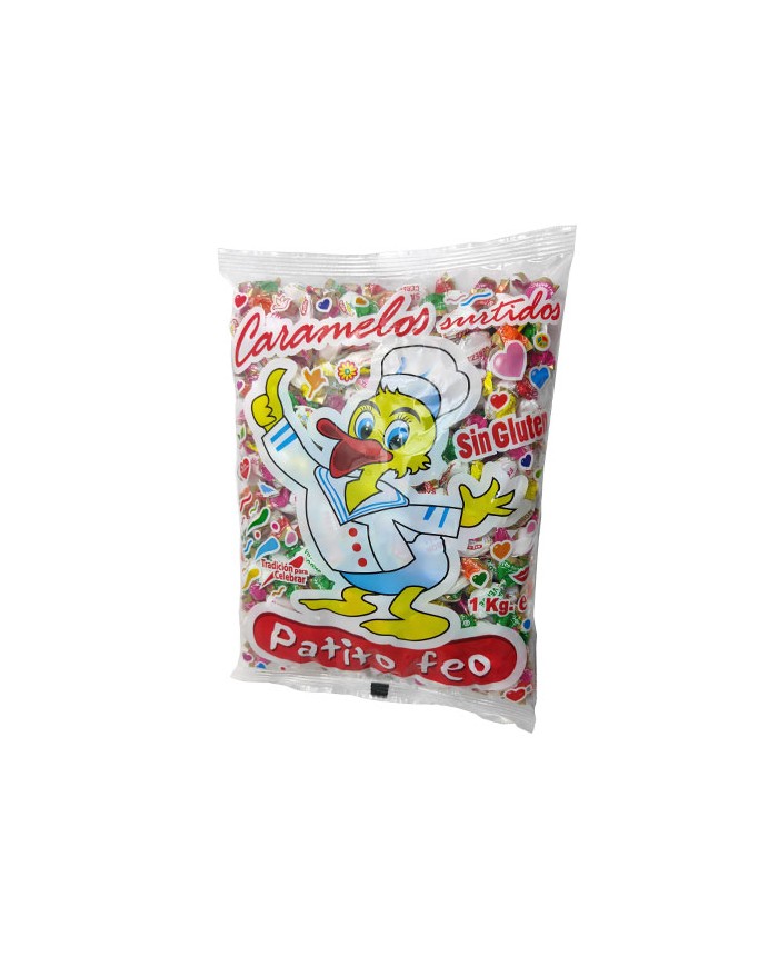 Caramelos de frutas el patito feo bolsa 1 kg.