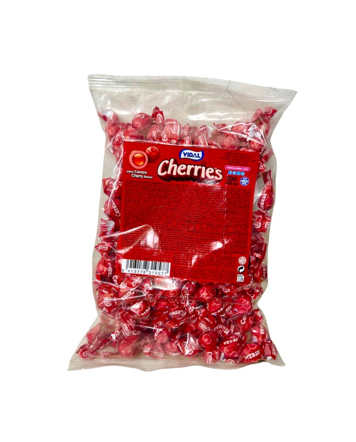Cherries Vidal caramelos de goma graneados bolsa de 800 grs.