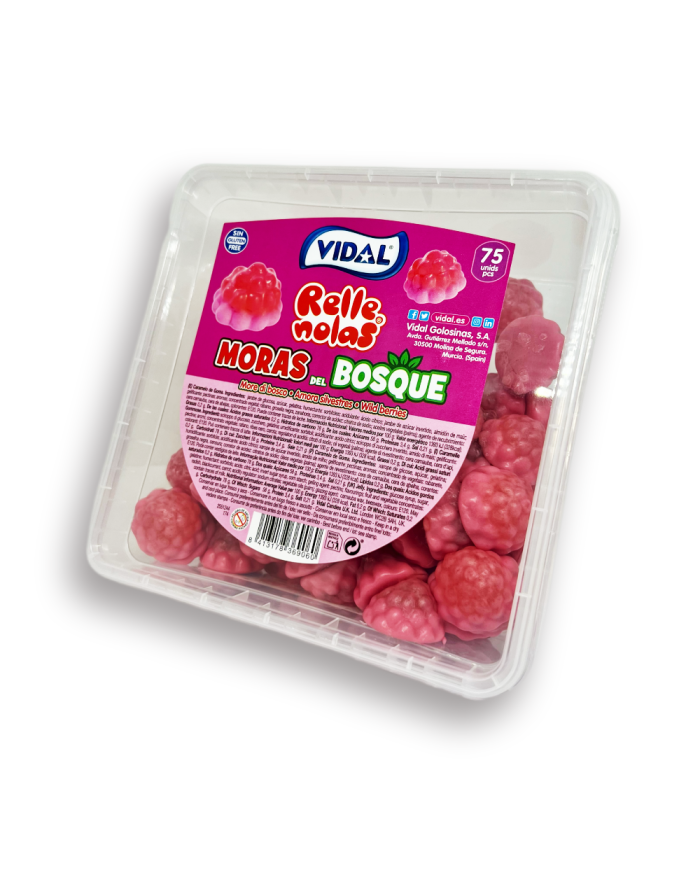 Vidal Rellenolas moras del bosque bote de 75 unidades