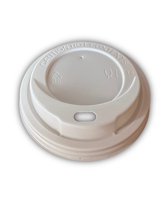 Tapaderas blancas para vaso de café con leche de 8 onzas Pack-100 caja de 1000