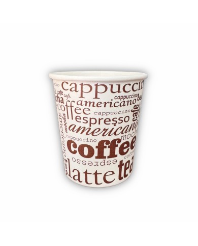 Vasos para café con leche de cartón alimentario 8 onzas 220 ml. Pack-50