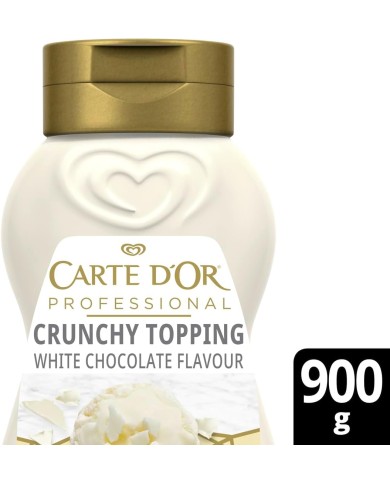 Carte D´or sirope de Chocolate Blanco Crunchy botella 900 grs.