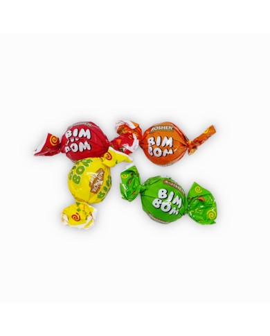 Caramelos rellenos de frutas variadas Roshen bolsa de 1 kilo