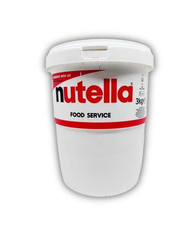 Nutella bote 3 kilos crema de chocolate y avellanas pack-2 botes