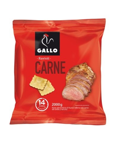 Gallo Ravioli Carne bolsa 2 Kg.