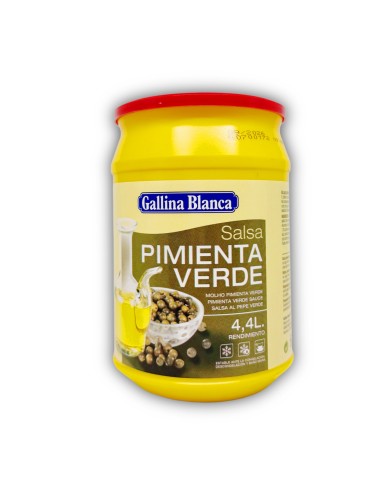 Salsa Pimienta Verde Gallina Blanca 525 g.
