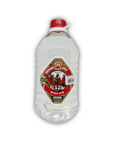 Licor de Anís Dulce Gulf garrafa pet 3 L.