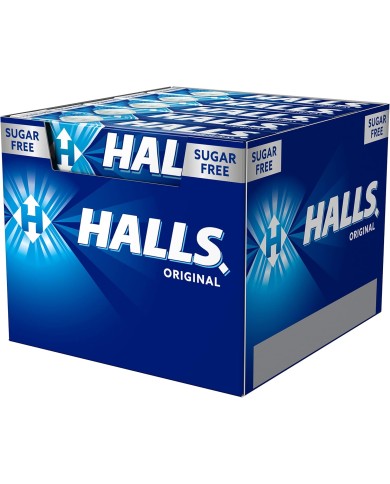 Caramelos Halls original eucalipto mentolado Azul 20 tabletas