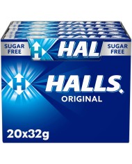 Caramelos Halls original eucalipto mentolado Azul 20 tabletas